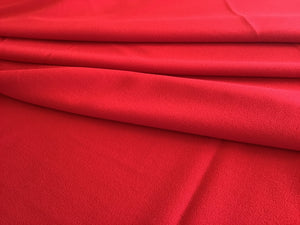 Red 100% Wool Crepe