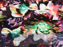 Load image into Gallery viewer, Purple Green &amp; Red Floral Signature Print Cotton Knit