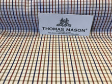 Load image into Gallery viewer, Blue, Red &amp; Yellow Plaid Thomas Mason 100% Cotton Shirting  1/4 Meter Price