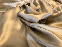 Load image into Gallery viewer, Gold 100% Silk Charmeuse.    1/4 Meter Price