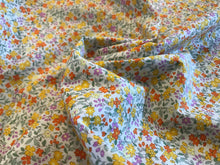 Load image into Gallery viewer, Yellow &amp; Orange Garden 100% Cotton Poplin.   1/4 Metre Price