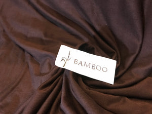 Cocoa Brown 95% Bamboo 5% Spandex Knit.    1/4 Meter Price