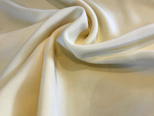 Load image into Gallery viewer, Butter Yellow 100% Silk Georgette.   1/4 Metre Price