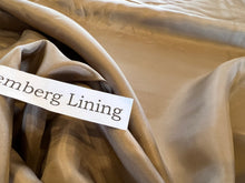 Load image into Gallery viewer, Camel Tan 100% Bemberg Lining.  1/4 Metre Price