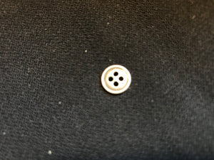 Antique Silver Plastic Morteau Suiting Button