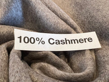 Load image into Gallery viewer, Designer Light Tan 100% Cashmere.   1/4 Metre Price