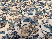 Load image into Gallery viewer, Poet&#39;s Meadow Blue &amp; White Liberty of London 100% Cotton Tana Lawn    1/4 Metre Price