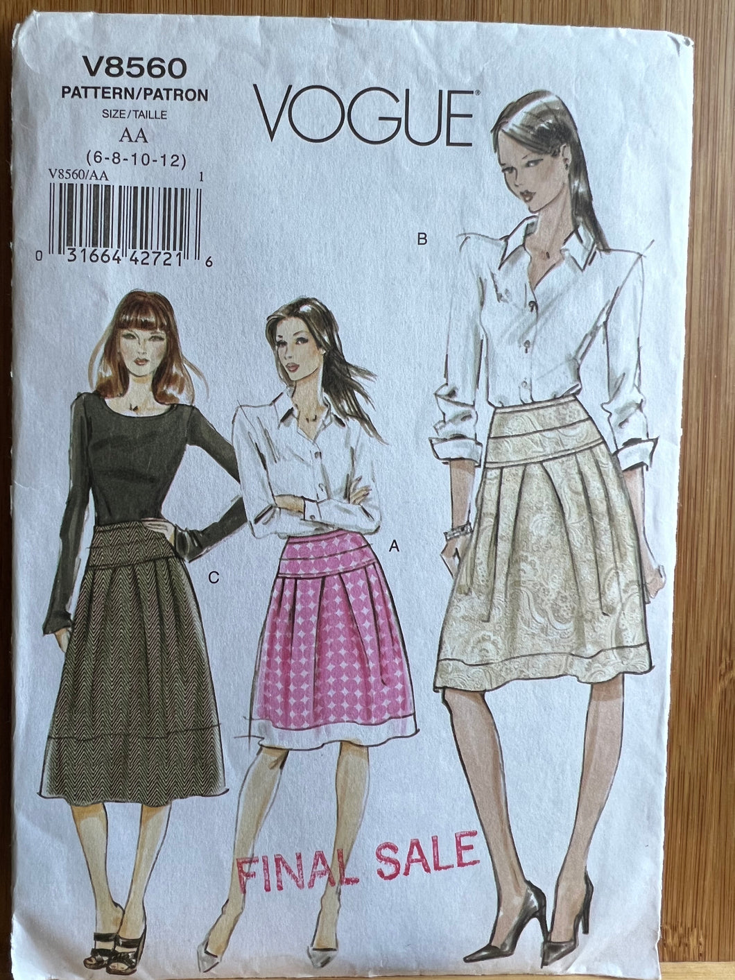 Vogue 8560 Size 6-12