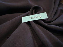 Load image into Gallery viewer, Raisin 48% Polyester 48% Cotton 4% Spandex ribbing knit.  1/4 Metre Price