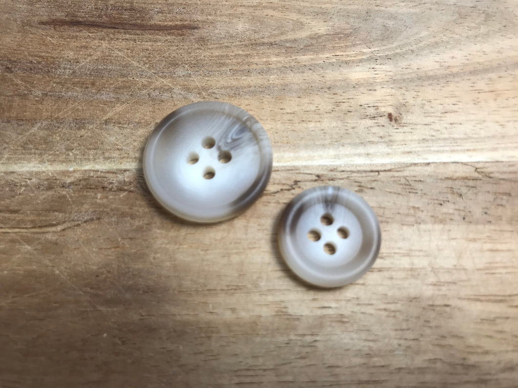 Beige Stone Plastic Suiting Button.       Price per Button