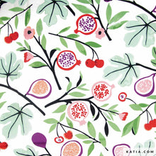 Load image into Gallery viewer, Figs &amp; Cherries 100% Cotton Poplin.  1/4 Metre Price