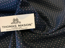 Load image into Gallery viewer, Blue with Red Dots Thomas Mason 100% Cotton Shirting  1/4 Meter Price