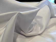 Load image into Gallery viewer, Italian White Satin backed 100% Cotton Shirting.    1/4 Metre Price