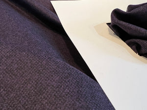 Purple 100% Wool Tweed.   1/4 Metre Price