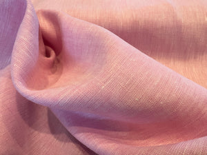 Pink Flecked 100% Handkerchief Linen.  1/4 Metre Price