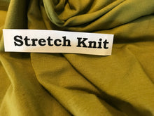 Load image into Gallery viewer, Kiwi Green knit 2 way stretch. 95% Cotton 5% Elastane      1/4 Metre Price