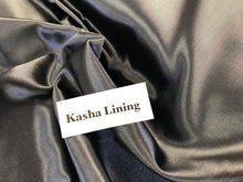 Load image into Gallery viewer, Steel Blue Kasha Lining     1/4 Meter Price