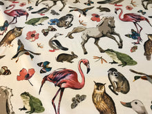Load image into Gallery viewer, Animal Kingdom Silk, Cotton Elastane.   1/4 Metre Price