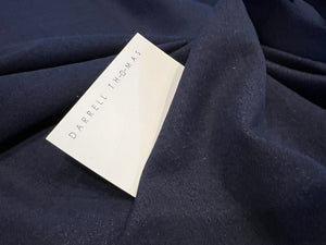 Dark Blue Super Soft Denim 78% Cotton 21% Polyester 1% Spandex. 1/4 Metre Price